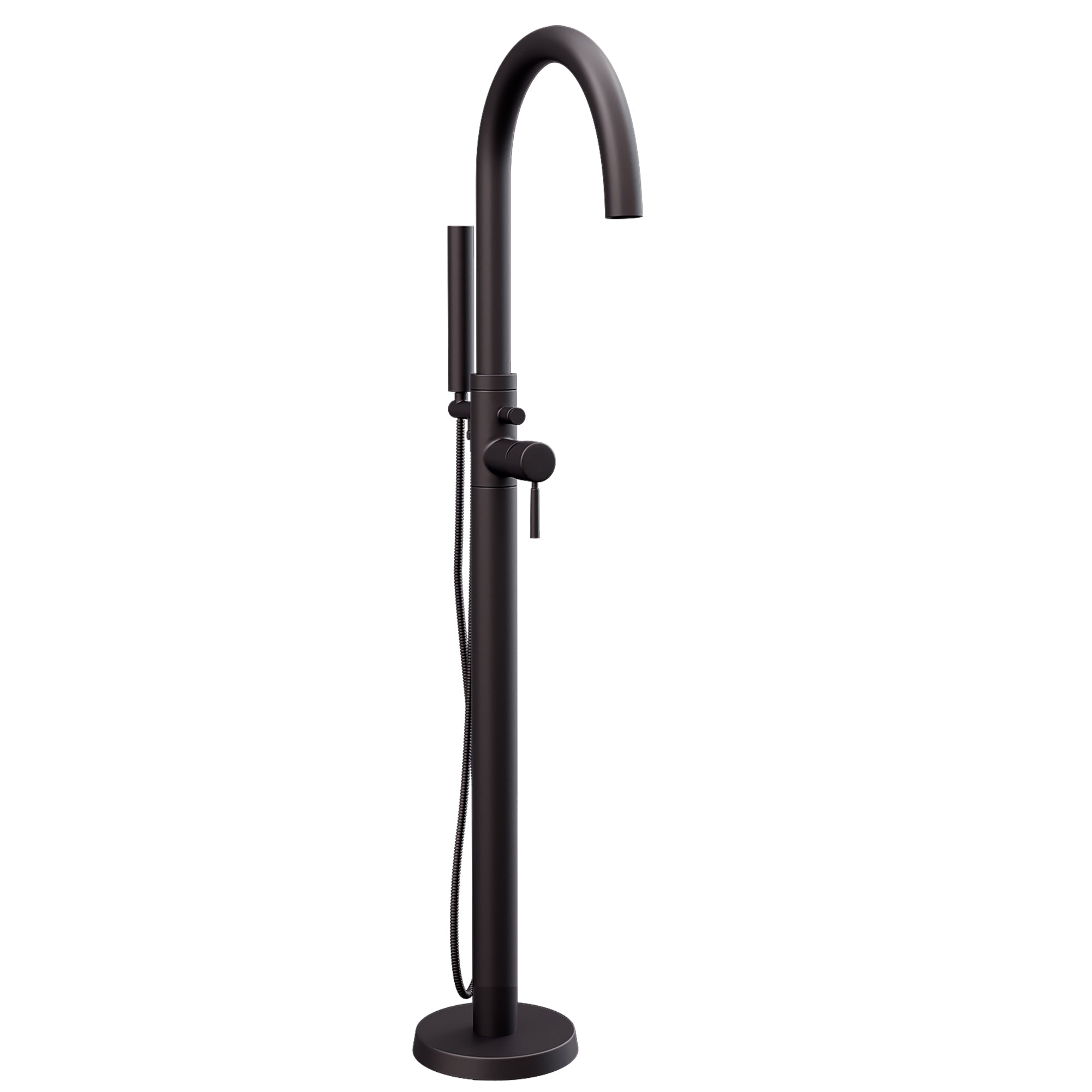 Cambridge Plumbing Faucet CAM150 Modern Freestanding Tub Filler Faucet w/ Shower Wand