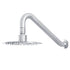 PULSE ShowerSpas Matte Stainless Steel Showerhead - Island Falls 250mm