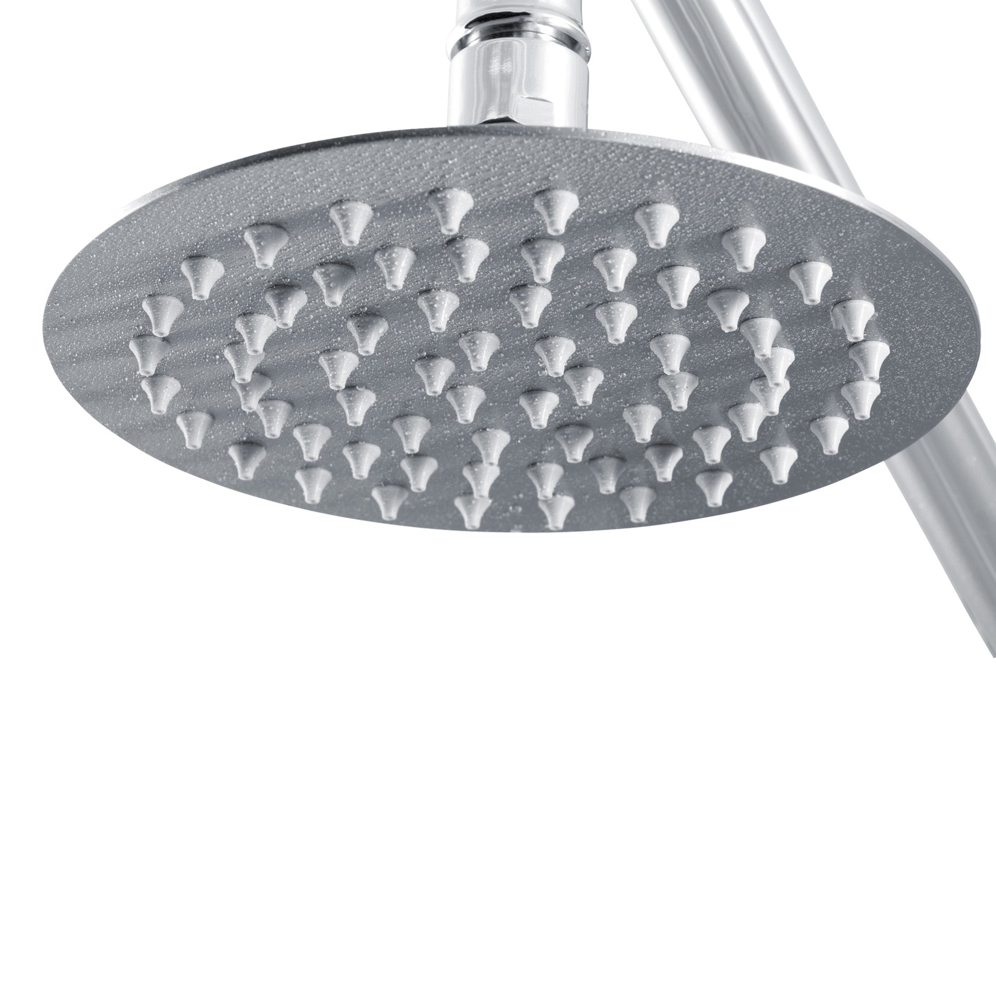 PULSE ShowerSpas Matte Stainless Steel Showerhead - Island Falls 250mm