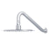 PULSE ShowerSpas Matte Stainless Steel Showerhead - Island Falls 250mm