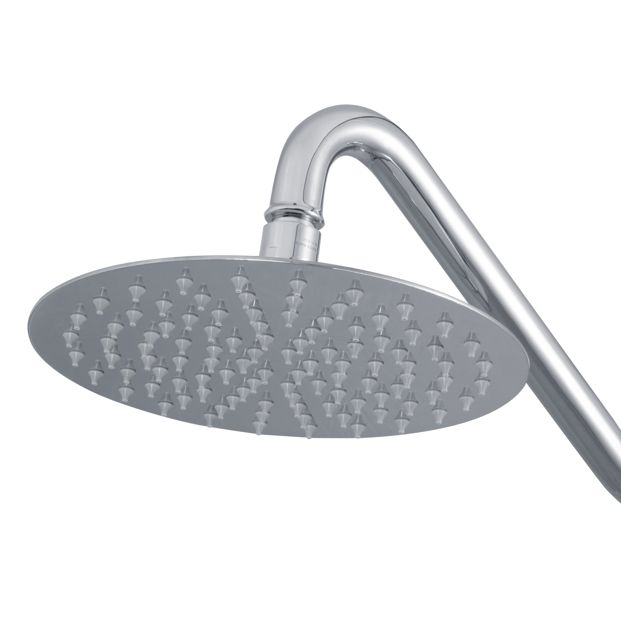 PULSE ShowerSpas Matte Stainless Steel Showerhead - Island Falls 250mm