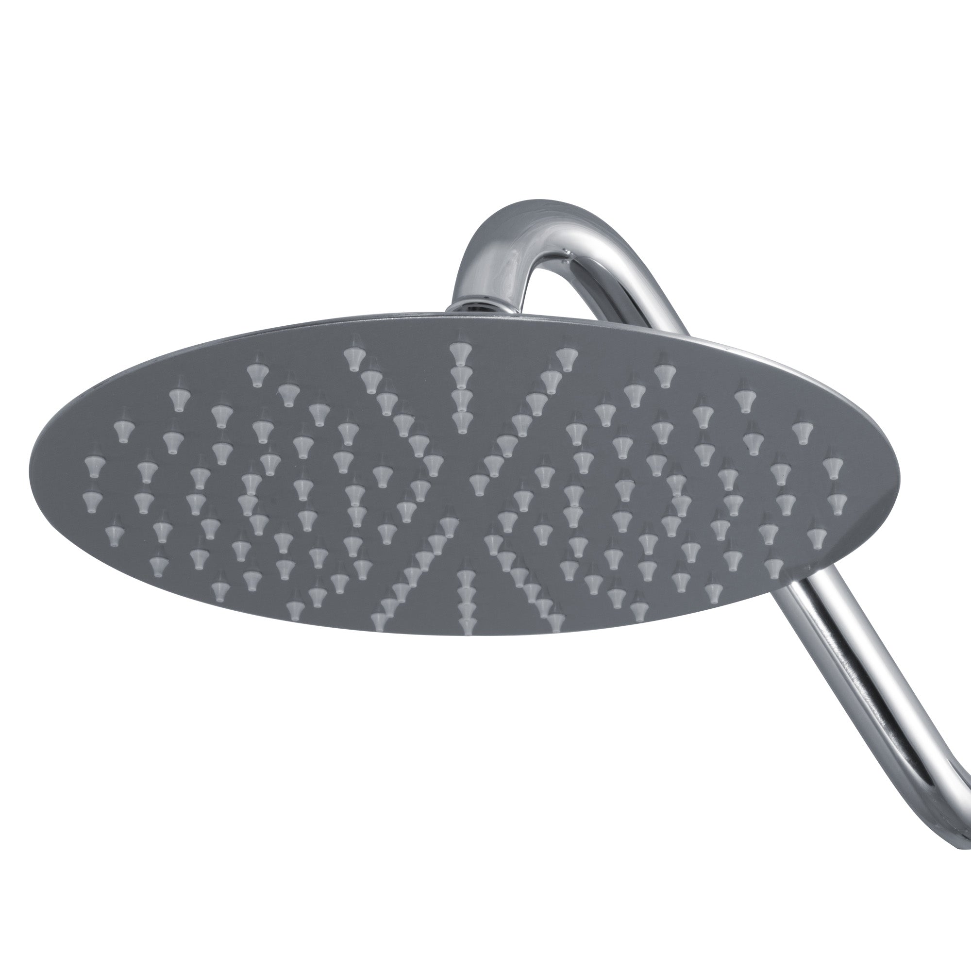 PULSE ShowerSpas Matte Stainless Steel Showerhead - Island Falls 250mm