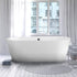 Vinnova Melania 68" x 32" Soaking Freestanding Bathtub | 234068-BAT-WH