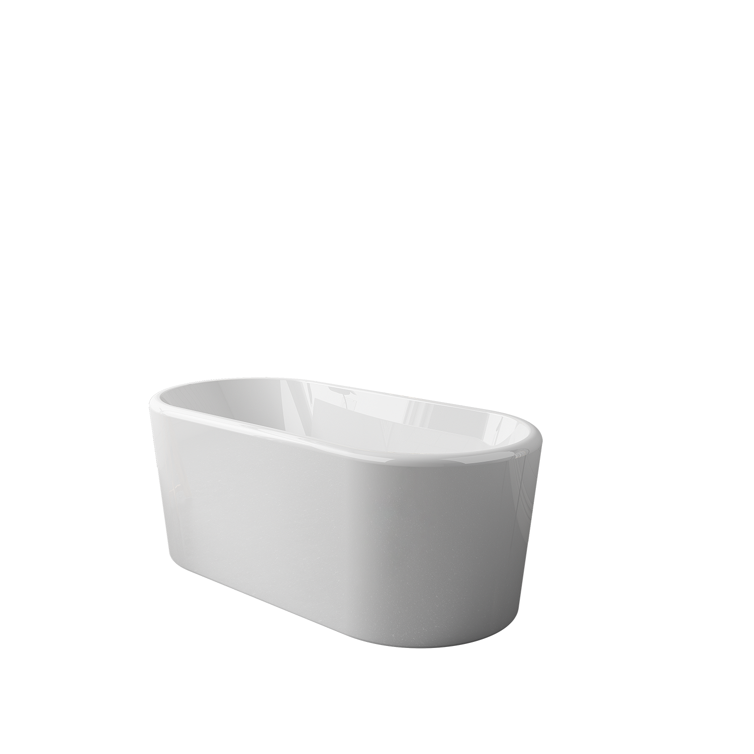 Vinnova Caserta 59" x 27.6" Soaking Freestanding Bathtub | 257059-BAT-WH