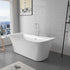 Vinnova Gorizia 59" x 31" Soaking Freestanding Bathtub | 258059-BAT-WH