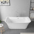 Vinnova Gorizia 67" x 31" Soaking Freestanding Bathtub | 258067-BAT-WH