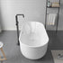 Vinnova Nuoro 59" x 31" Soaking Freestanding Bathtub | 259059-BAT-WH
