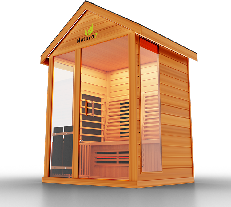 Medical Saunas "Nature 7" Outdoor Hybrid-Sauna (infrared+traditional)