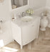 Laviva Estella 32" White Bathroom Vanity with White Carrara Marble Countertop | 3130709-32W-WC