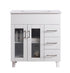Laviva Nova 32" White Bathroom Vanity with White Ceramic Basin Countertop | 31321529-32W-CB