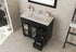 Laviva Nova 36" Espresso Bathroom Vanity with White Ceramic Basin Countertop | 31321529-36E-CB