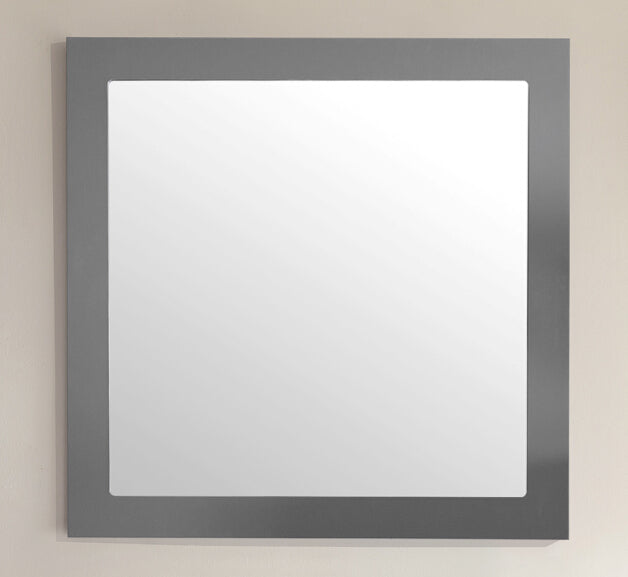 Laviva Nova 28" Framed Square Brown Mirror | 31321529-MR