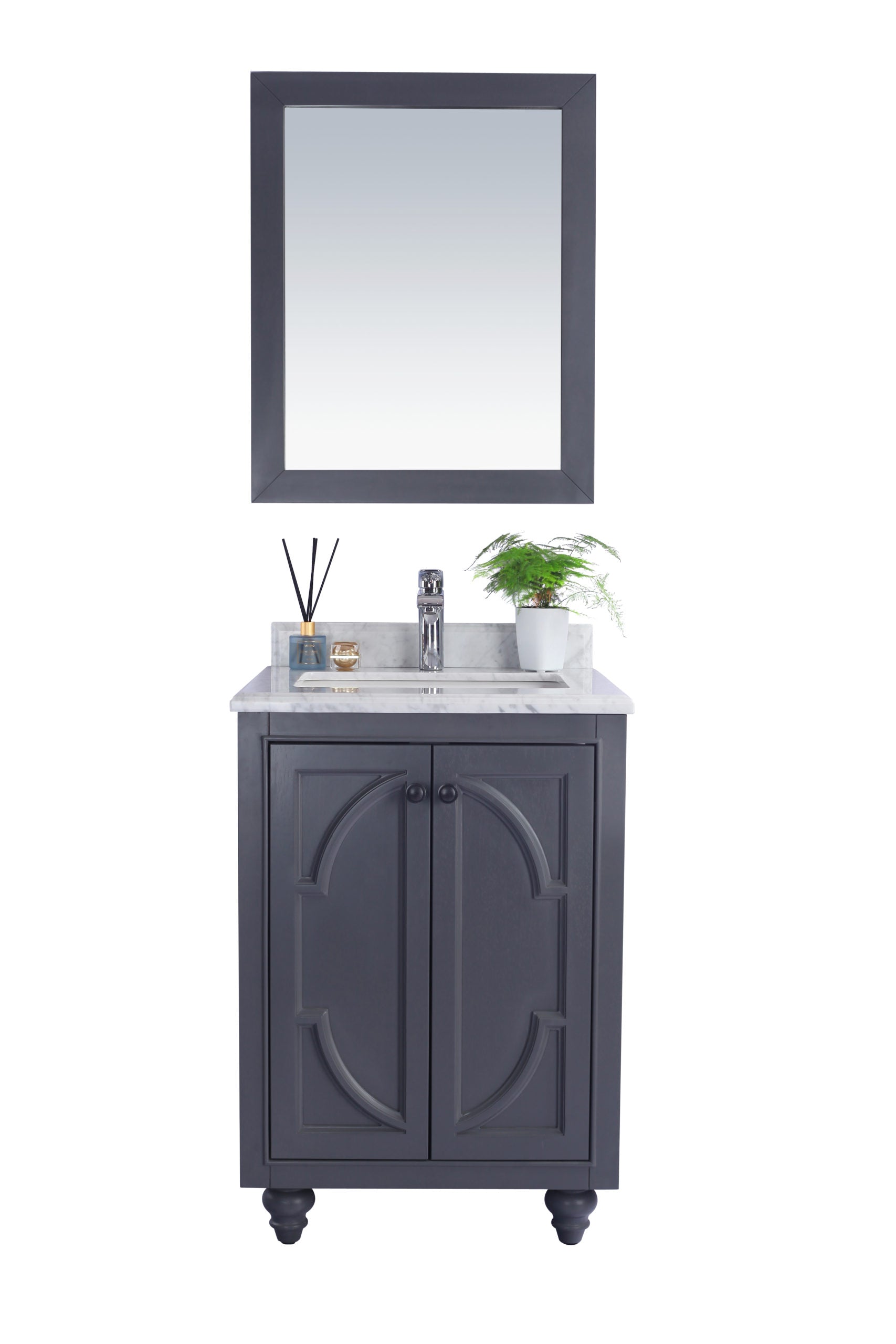 Laviva Odyssey 24" Bathroom Vanity Set w/ Sink in Gray | 313613-24G