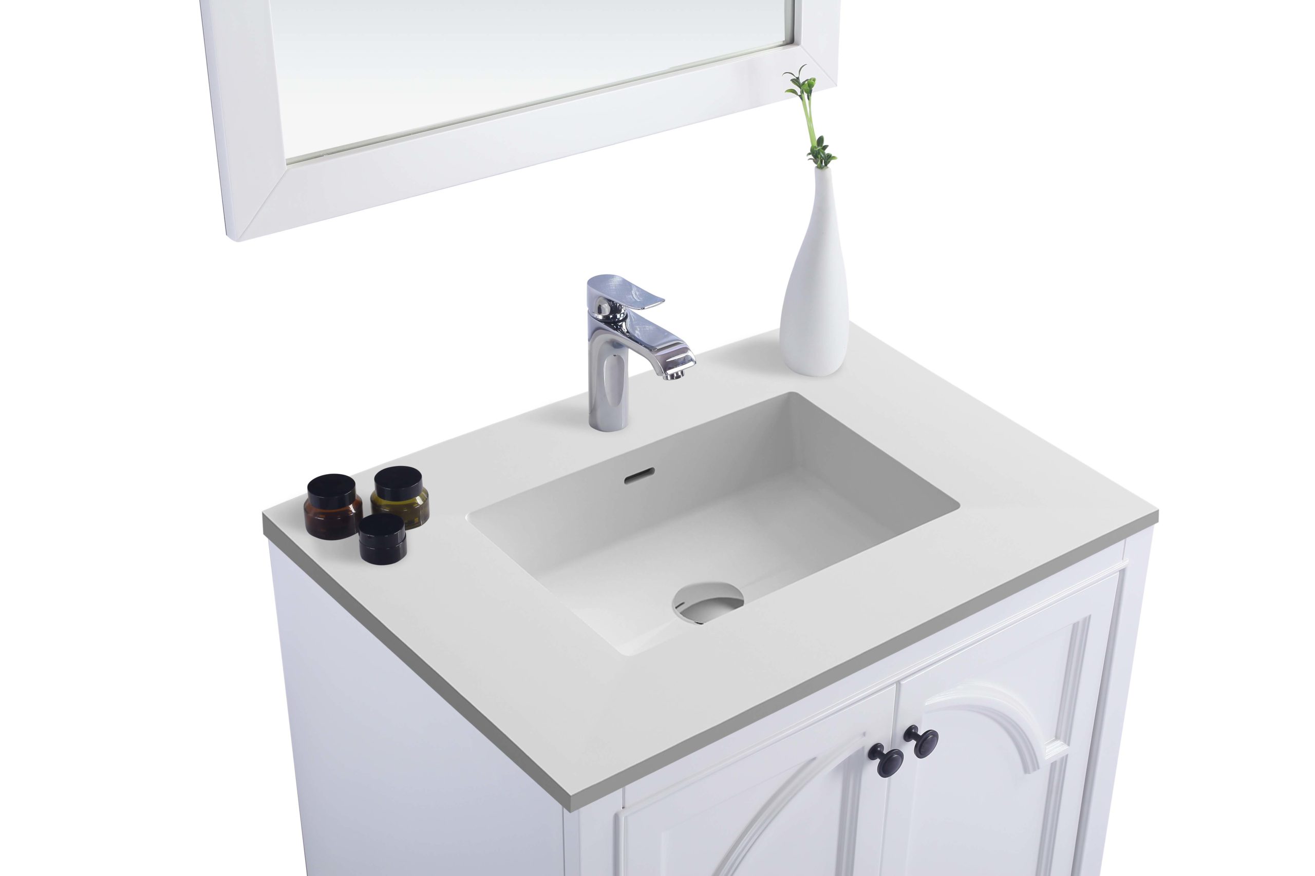 Laviva Odyssey 30" Bathroom Vanity Set w/ Sink in White | 313613-30W