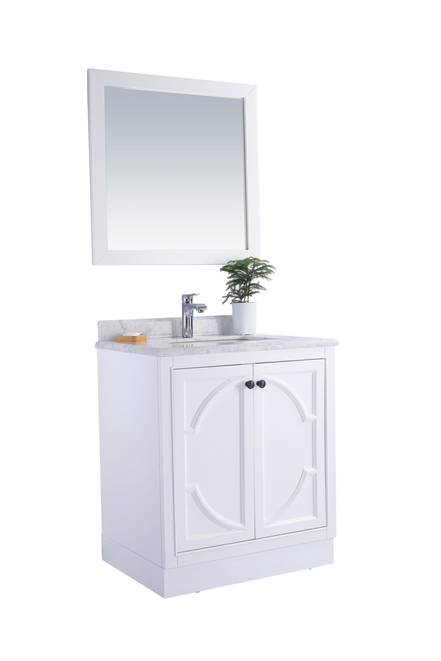 Laviva Odyssey 30" Bathroom Vanity Set w/ Sink in White | 313613-30W