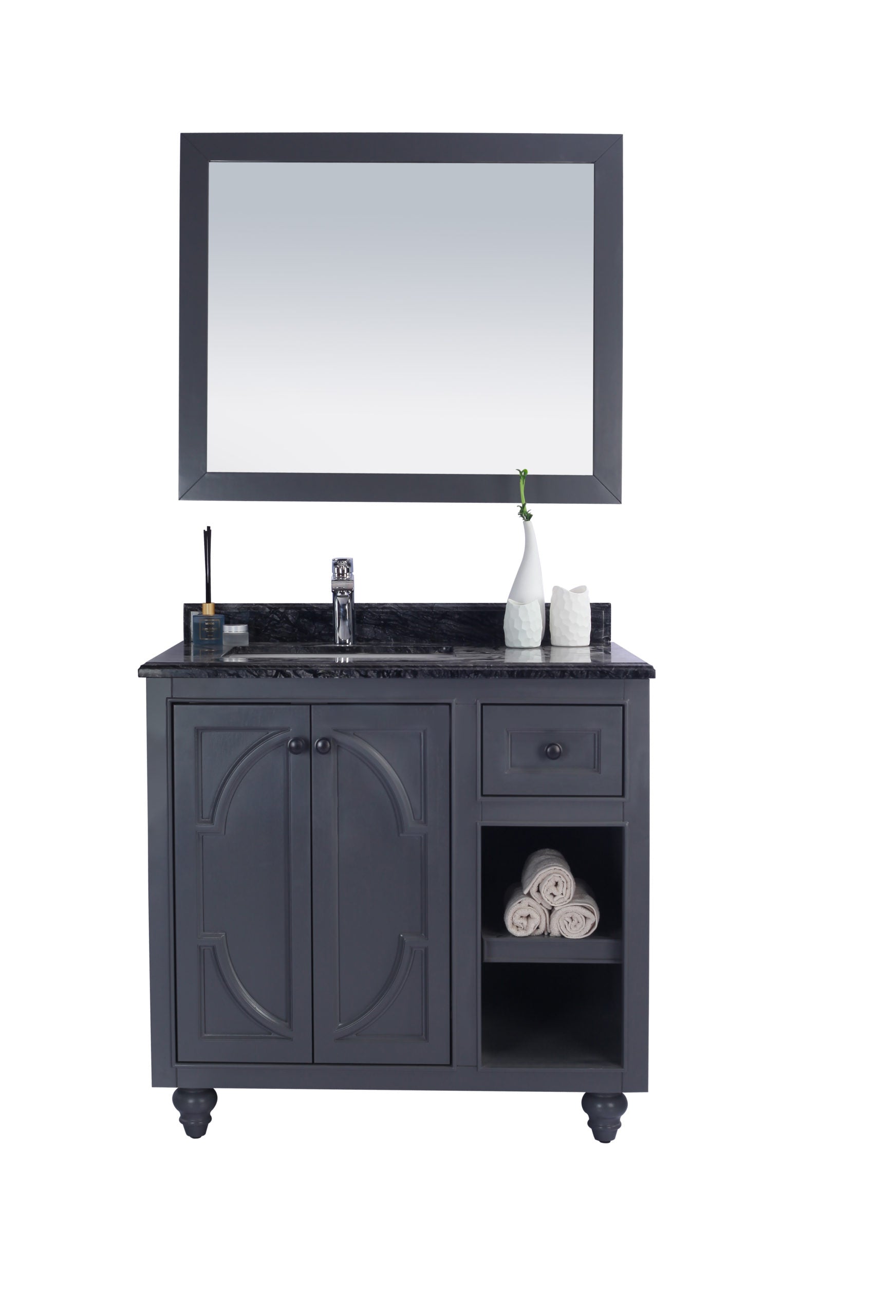 Laviva Odyssey 36" Bathroom Vanity Set w/ Sink in Gray | 313613-36G