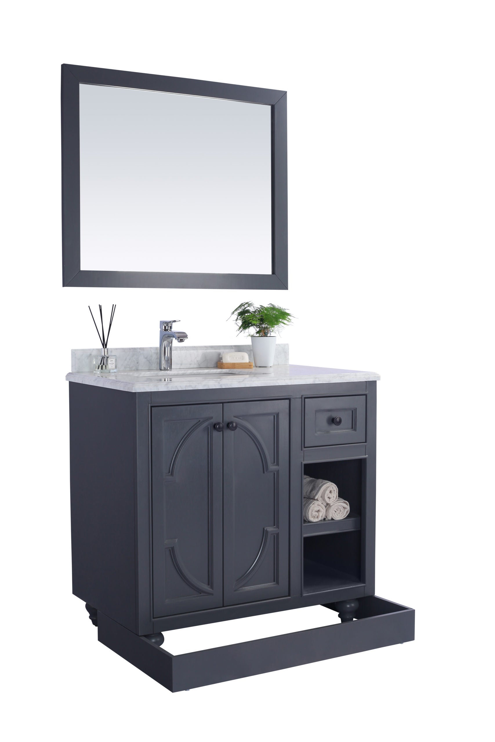 Laviva Odyssey 36" Bathroom Vanity Set w/ Sink in Gray | 313613-36G