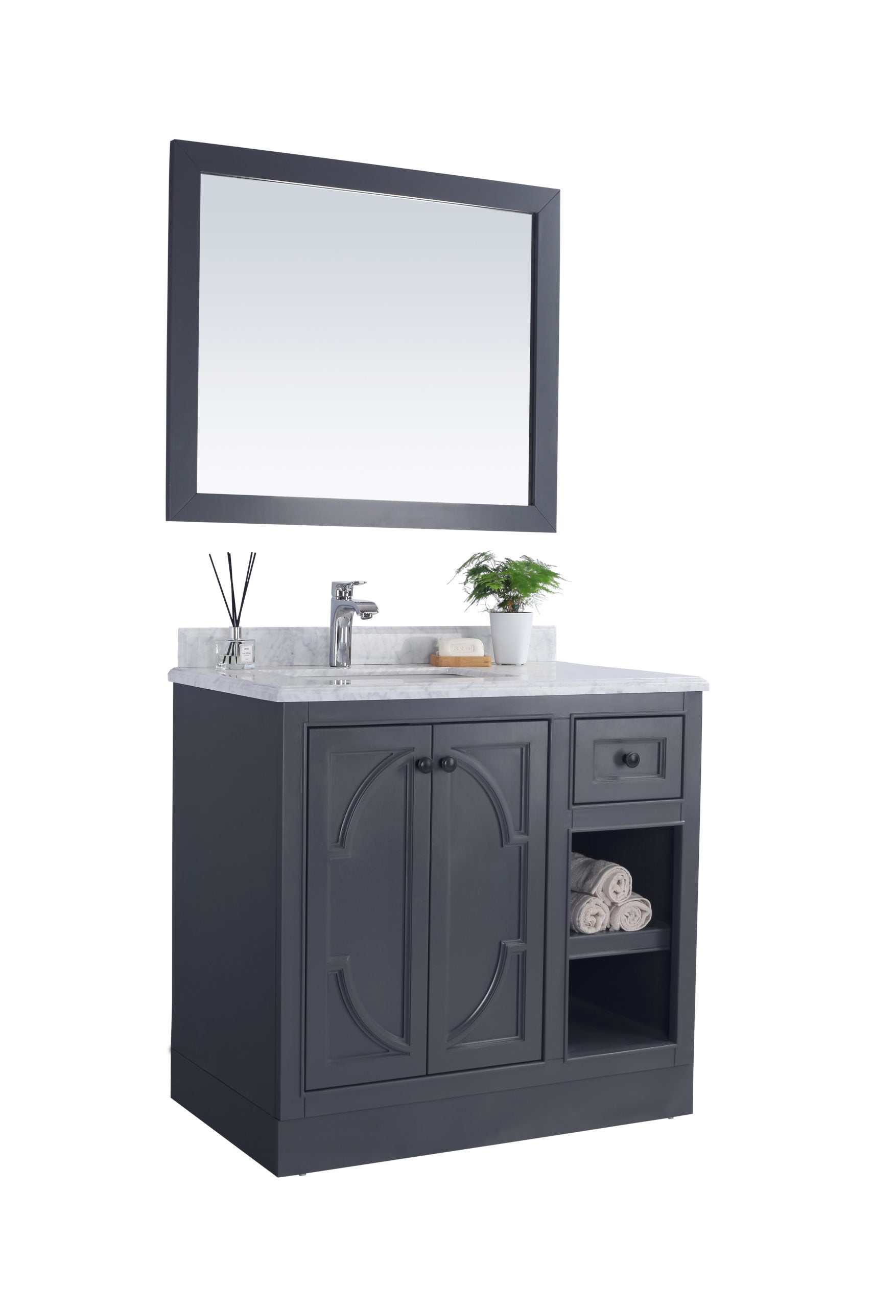 Laviva Odyssey 36" Bathroom Vanity Set w/ Sink in Gray | 313613-36G