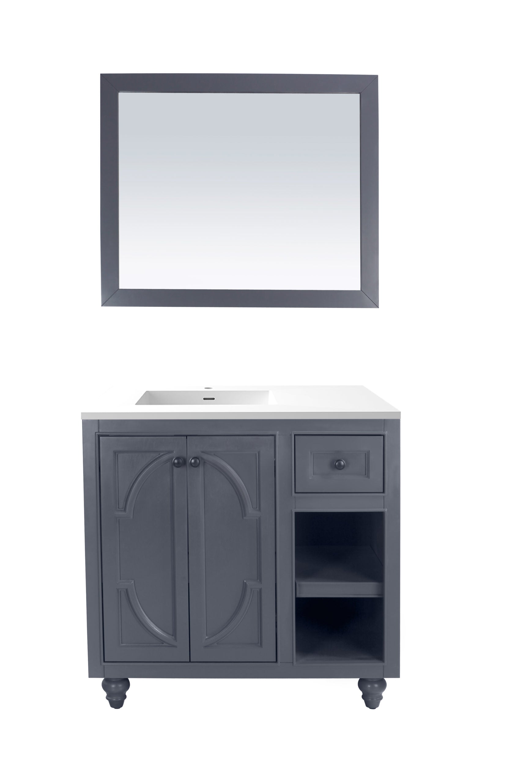 Laviva Odyssey 36" Bathroom Vanity Set w/ Sink in Gray | 313613-36G