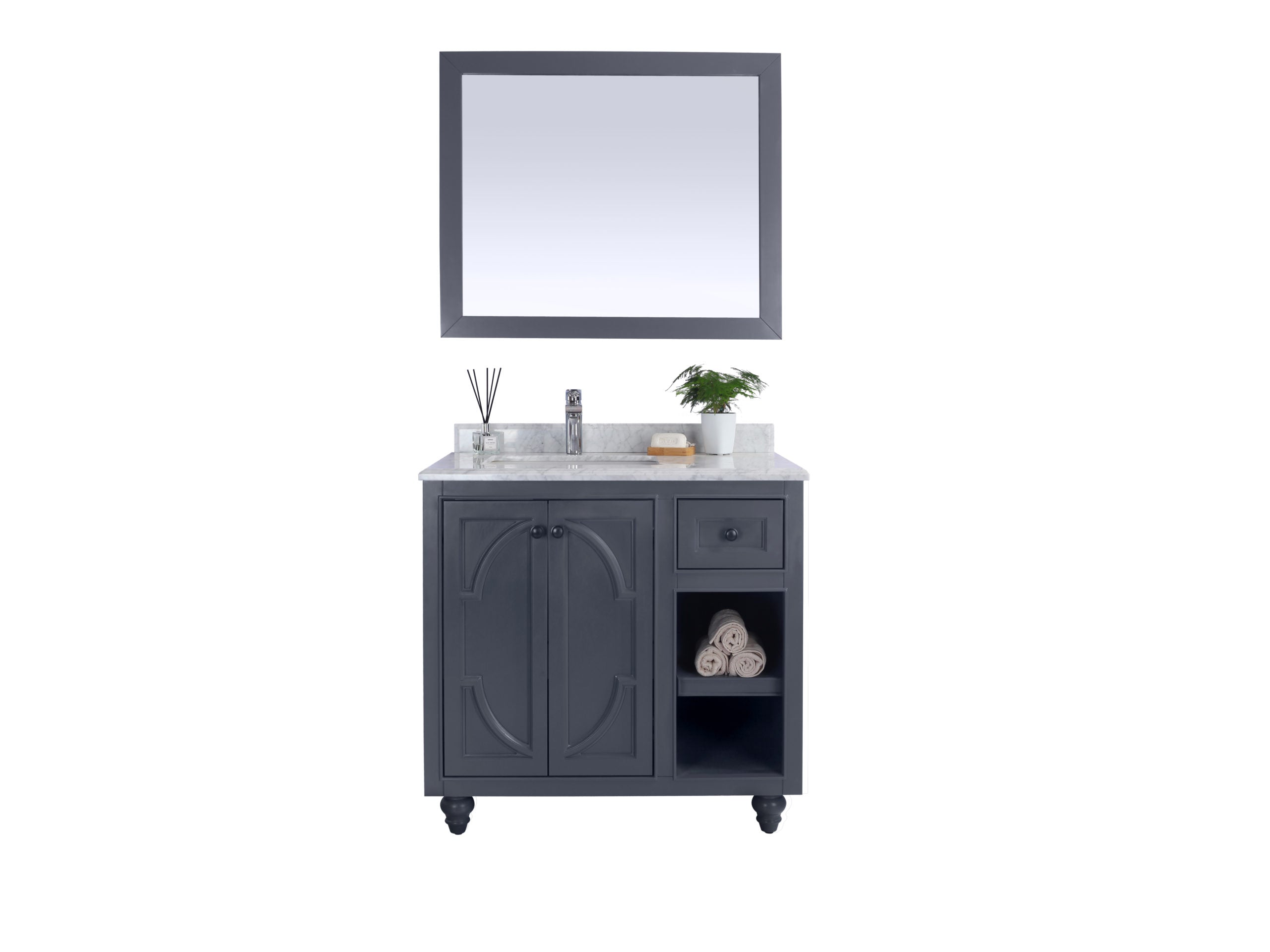 Laviva Odyssey 36" Bathroom Vanity Set w/ Sink in Gray | 313613-36G