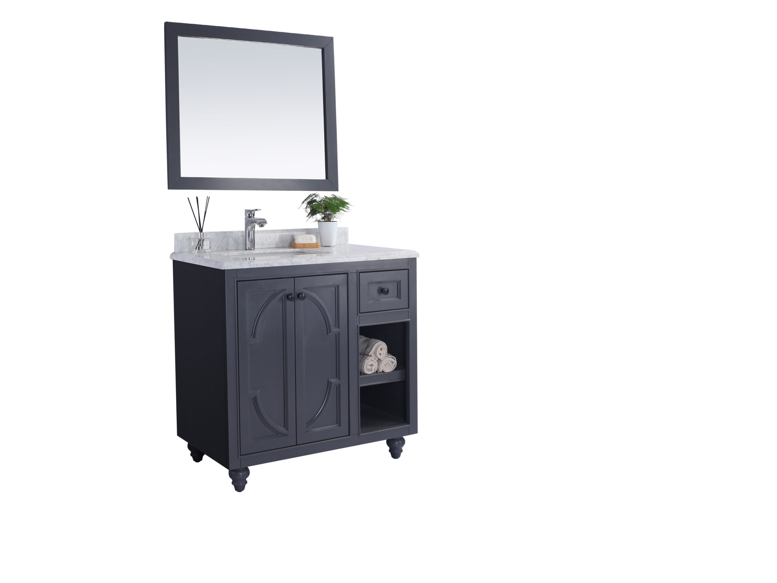 Laviva Odyssey 36" Bathroom Vanity Set w/ Sink in Gray | 313613-36G