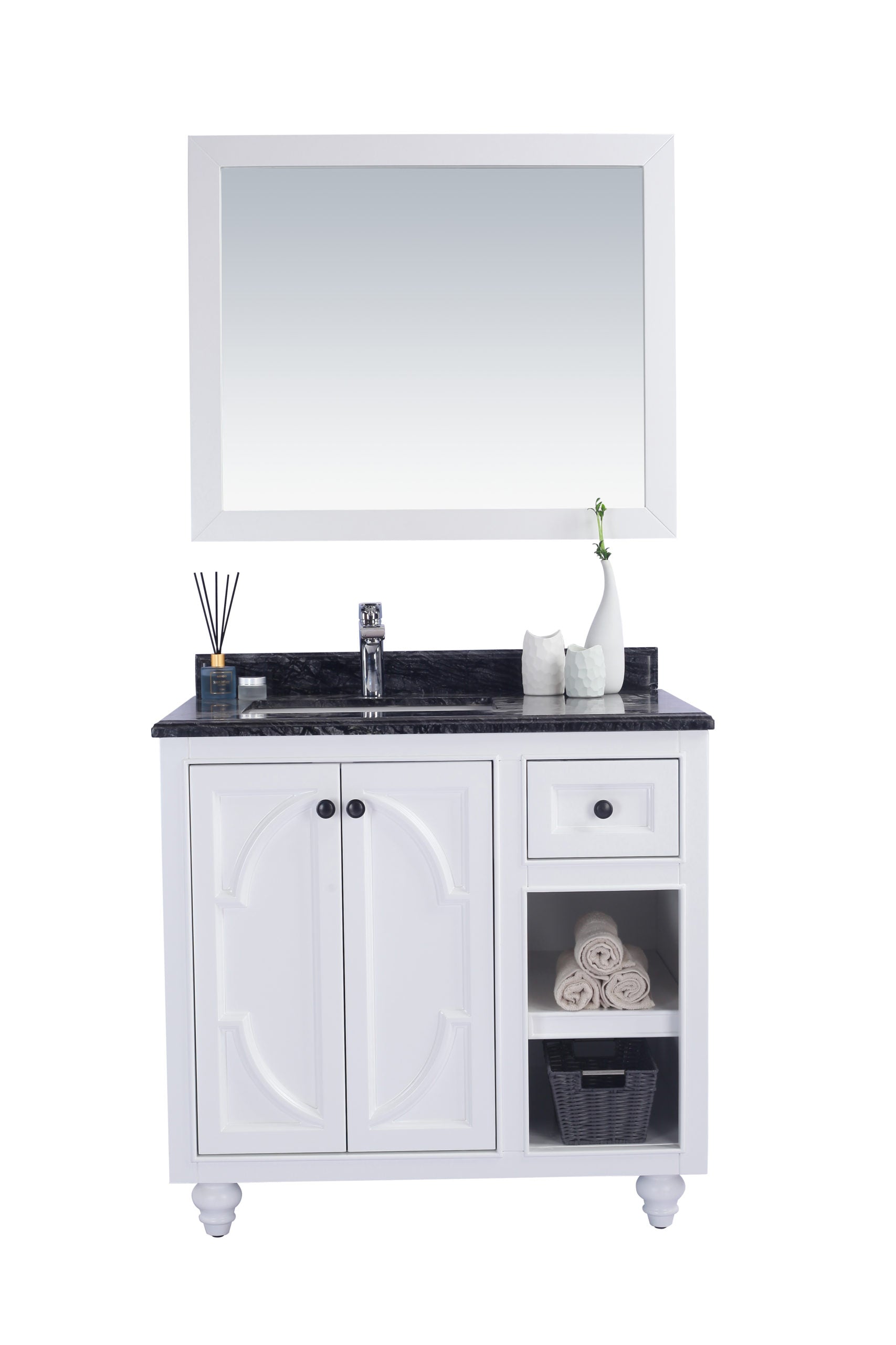 Laviva Odyssey 36" Bathroom Vanity Set w/ Sink in White | 313613-36W