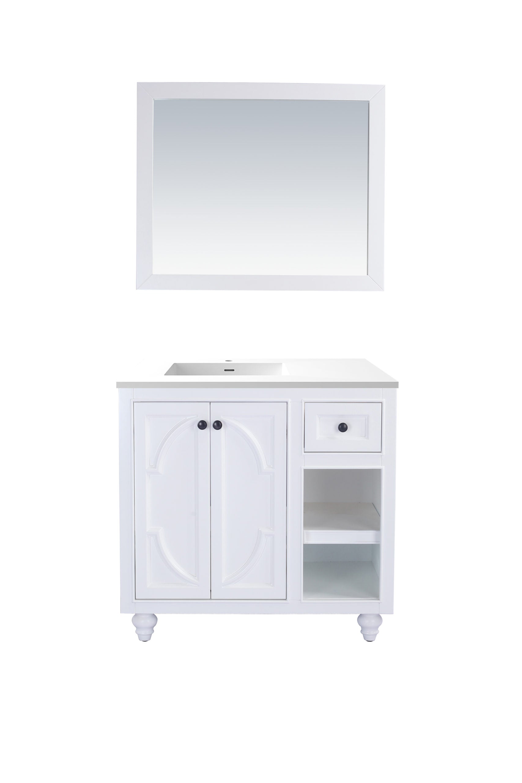 Laviva Odyssey 36" Bathroom Vanity Set w/ Sink in White | 313613-36W