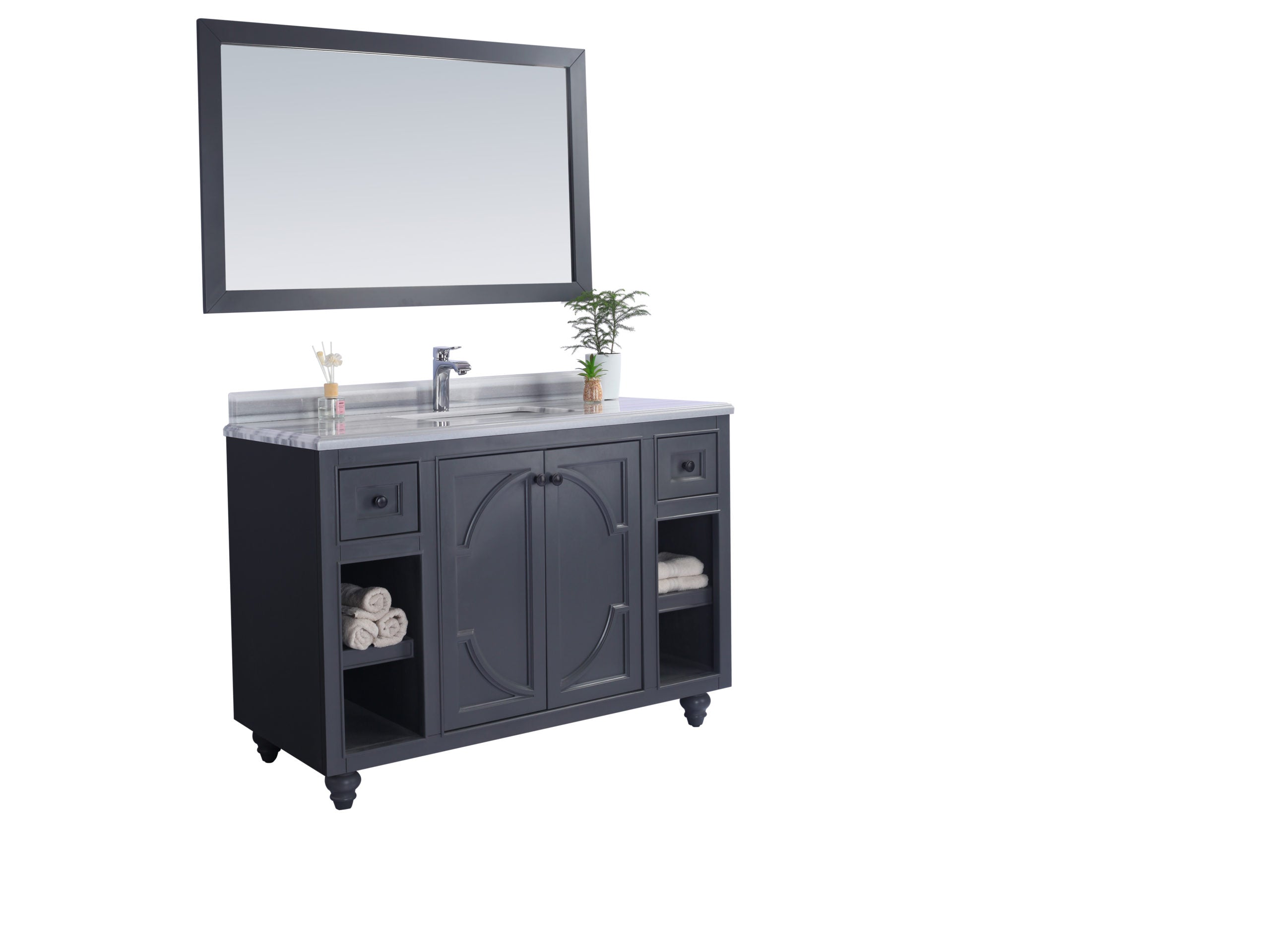 Laviva Odyssey 48" Bathroom Vanity Set w/ Sink in Gray | 313613-48G