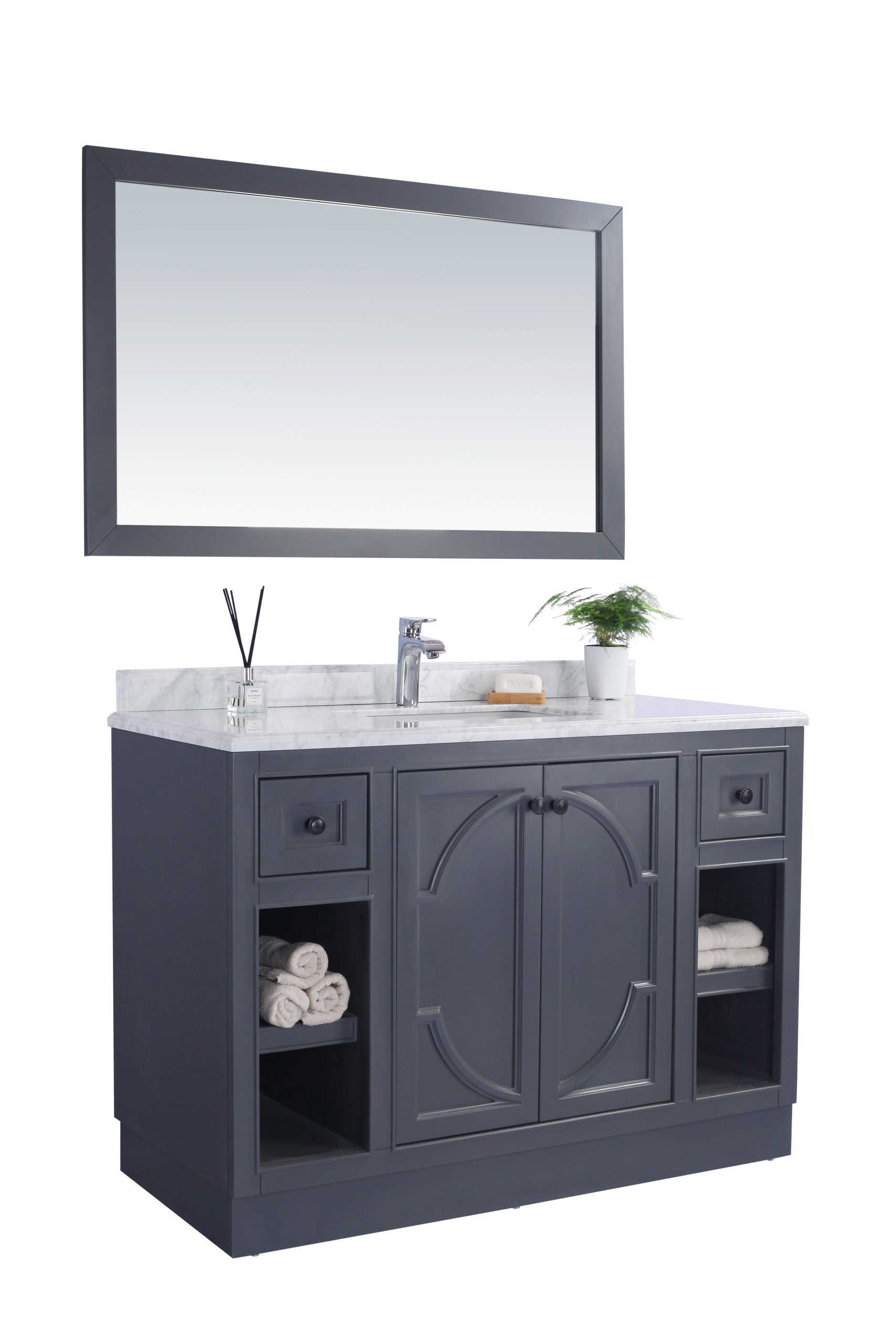 Laviva Odyssey 48" Bathroom Vanity Set w/ Sink in Gray | 313613-48G