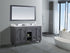 Laviva Odyssey 60" Double Bathroom Vanity & Sinks in Gray | 313613-60G