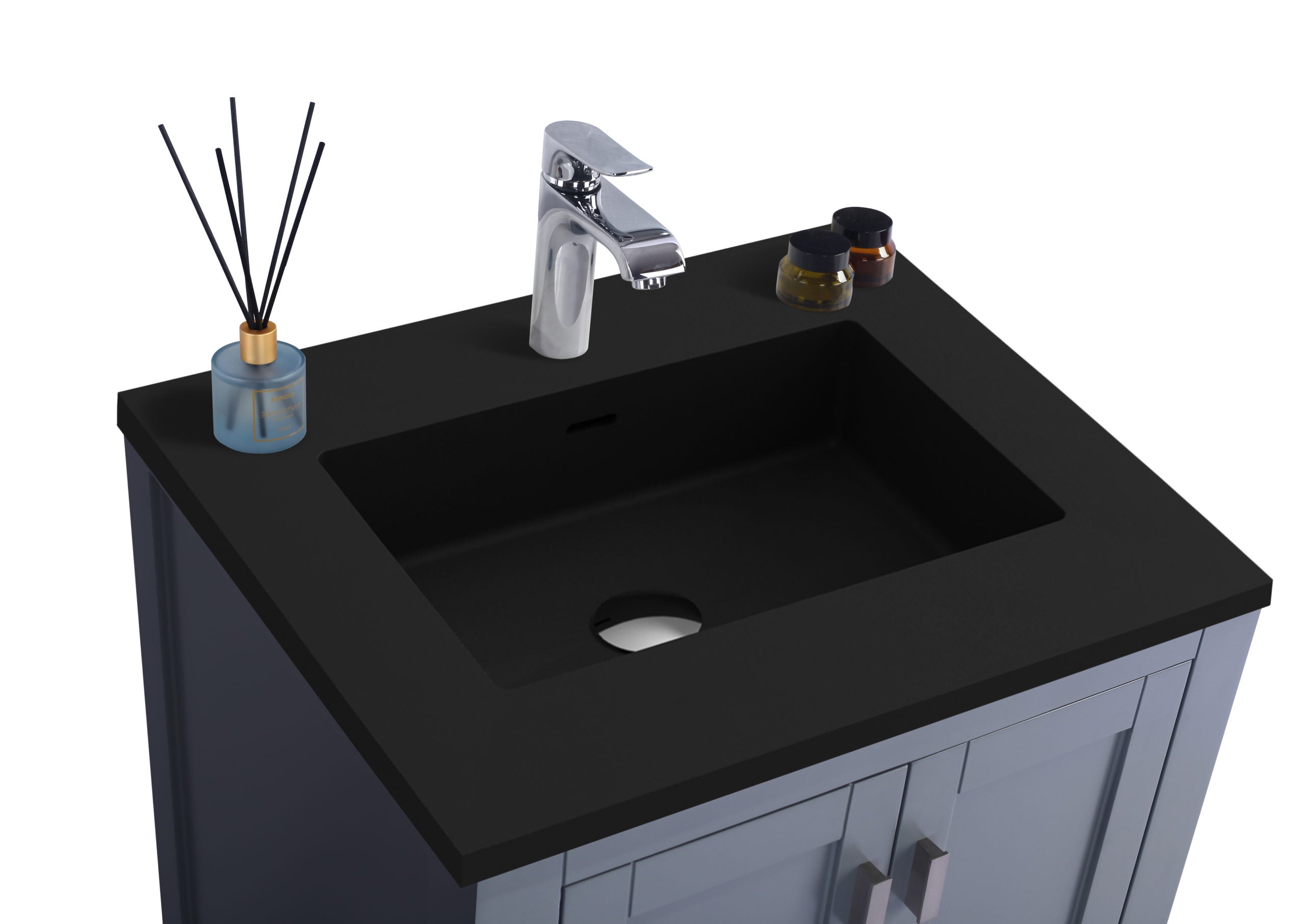 Laviva Wilson 24" Bathroom Vanity Set w/ Sink in Gray | 313ANG-24G