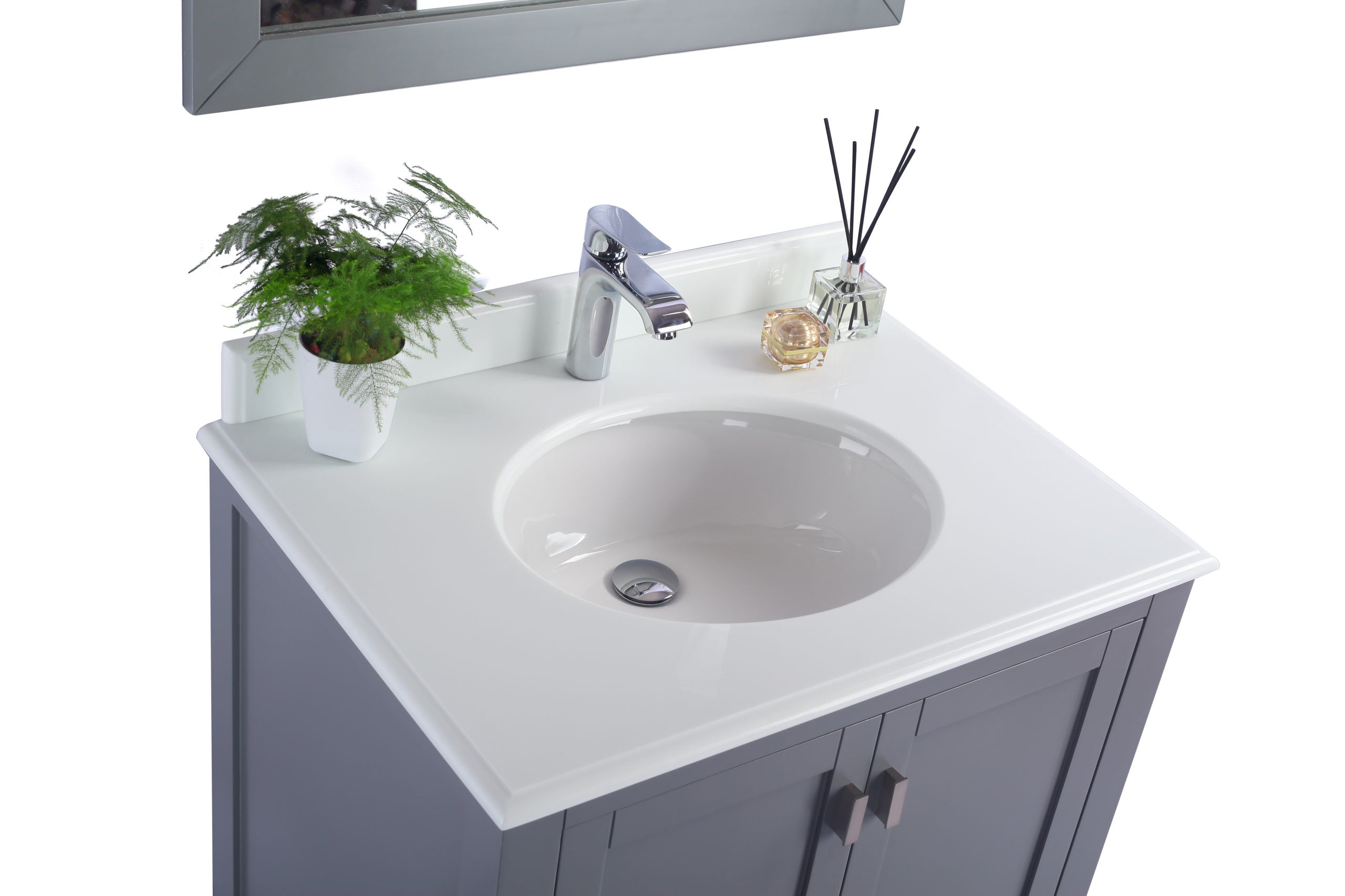 Laviva Wilson 30" Bathroom Vanity Set w/ Sink in Gray | 313ANG-30G