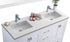 Laviva Wilson 60" Double Bathroom Vanity & Sinks in White | 313ANG-60W