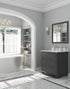 Laviva Luna 30" Bathroom Vanity Set w/ Sink in Gray | 313DVN-30G
