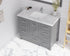 Laviva Forever 42" Single Hole White Carrara Marble Countertop with Rectangular Ceramic Sink | 313SQ1H-42-WC