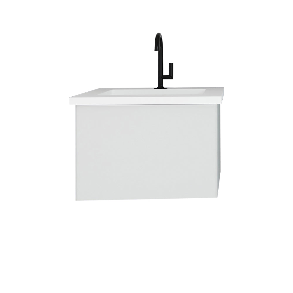 Laviva Vitri 24" Bathroom Vanity Set w/ Sink in White | 313VTR-24CW