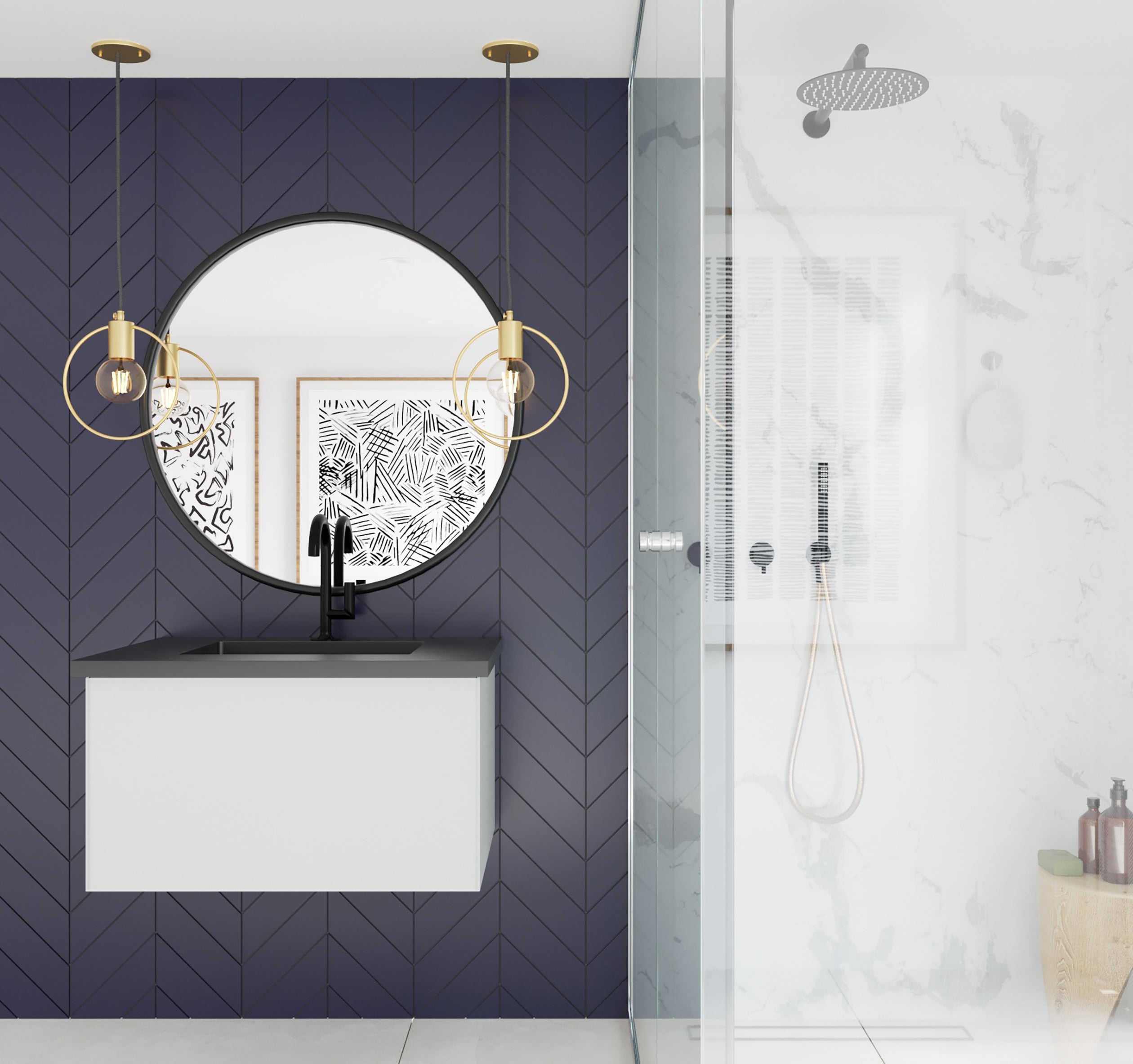 Laviva Vitri 30" Cloud White Wall Hung Bathroom Vanity Cabinet | 313VTR-30