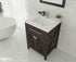 Laviva Wimbledon 24" Bathroom Vanity Set w/ Sink in Brown | 313YG319-24B