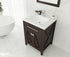 Laviva Wimbledon 24" Bathroom Vanity Set w/ Sink in Brown | 313YG319-24B