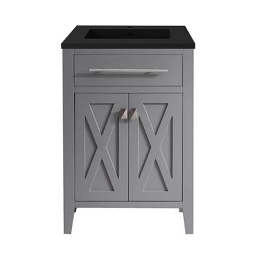 Laviva Wimbledon 24" Bathroom Vanity Set w/ Sink in Gray | 313YG319-24G