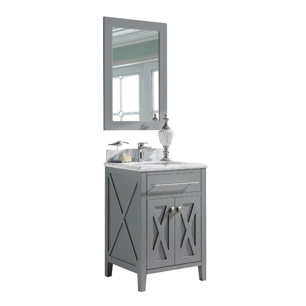 Laviva Wimbledon 24" Bathroom Vanity Set w/ Sink in Gray | 313YG319-24G