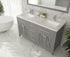 Laviva Wimbledon 60" Brown Double Sink Bathroom Vanity Cabinet | 313YG319-60