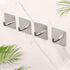 Heavy Duty Adhesive Shower Hooks for Towels (4 Pack)