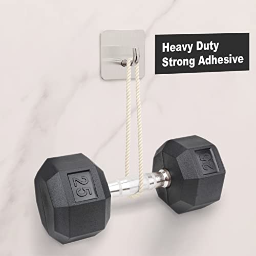 Heavy Duty Adhesive Shower Hooks for Towels (4 Pack)