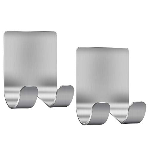 Razor Holder & Hanger (2 Pack) with Self Adhesive & Stainless Steel