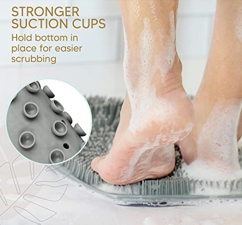 Shower Foot Scrubber - Non Slip w/ Suction Cups