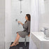 Shower Chair Adjustable Bath Seat with Bathroom Grab Bar