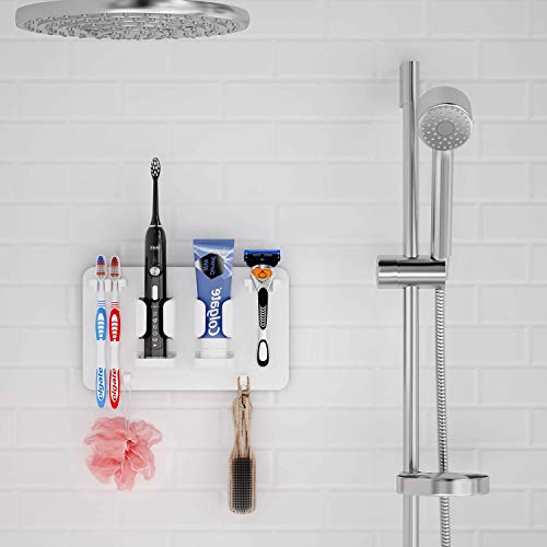 Wall Mounted Toothbrush Razor Holder for Shower