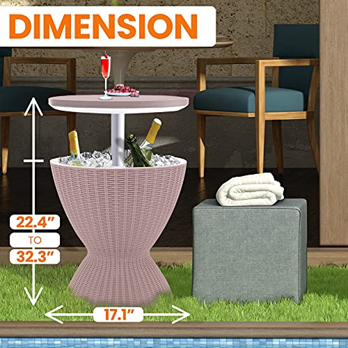 Outdoor Side Table & Beverage Cooler