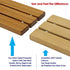 Premium Teak Wood Shower Seat (wall mounted)